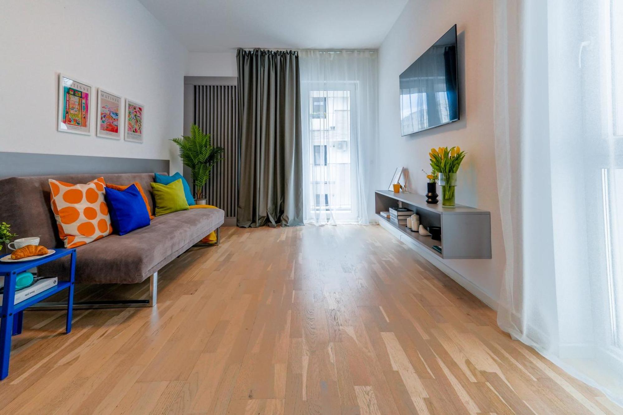 Ana - Cozy & Quiet Apt With Balcony & Garden View بوخارست المظهر الخارجي الصورة
